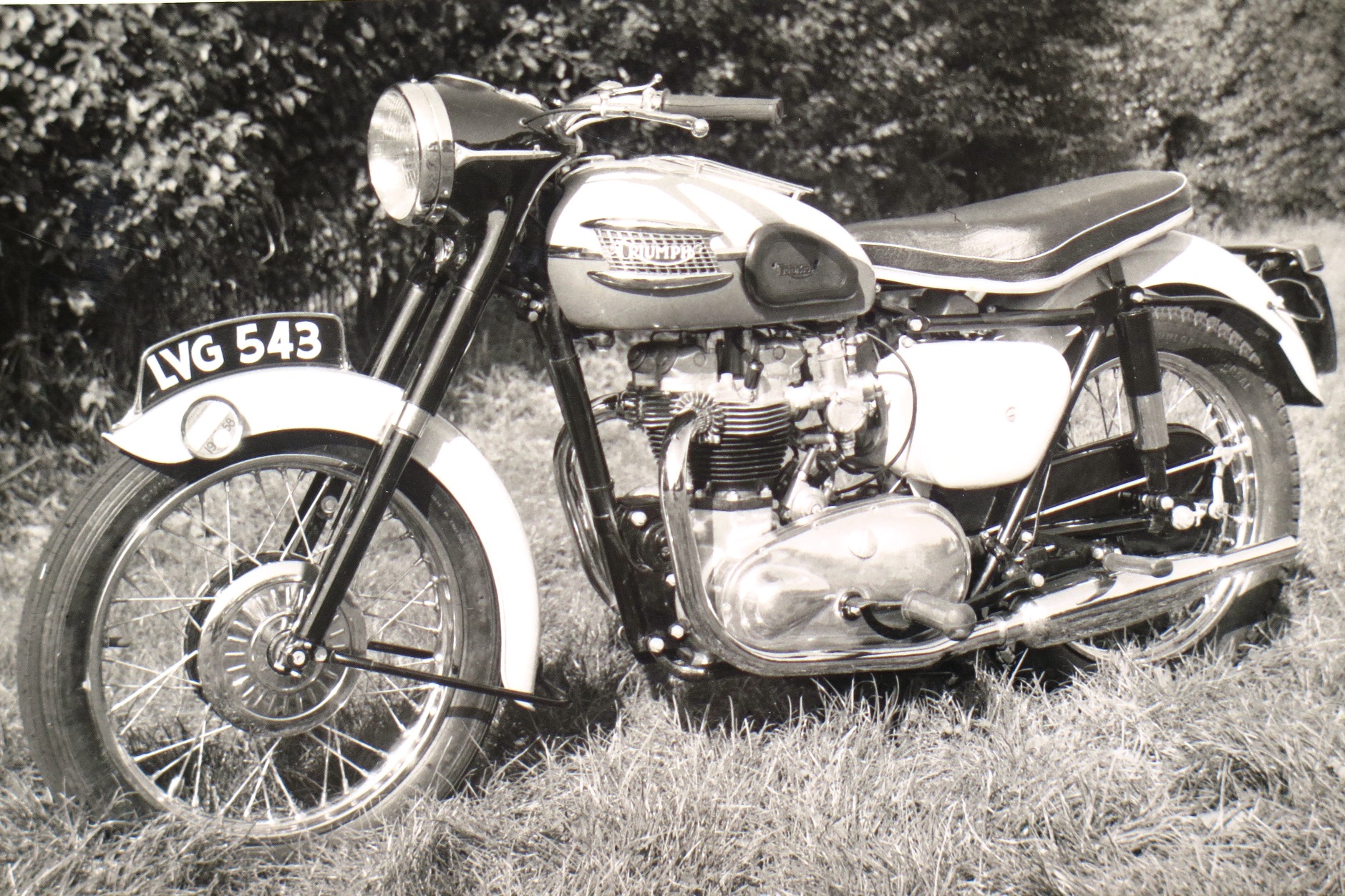 Where is this Bonnevile T120 1958? - Photo taken by Brian Goddard on the day of delivery in 1958
